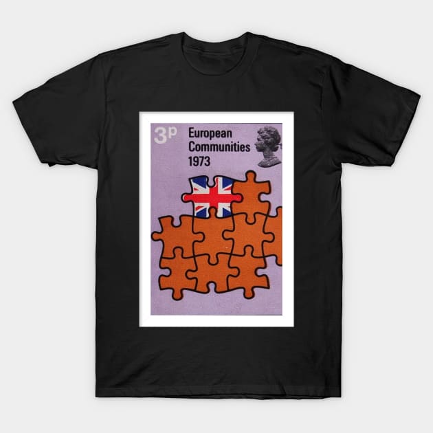 1973 British Postage Stamp - Joining the EEC T-Shirt by Bobbex